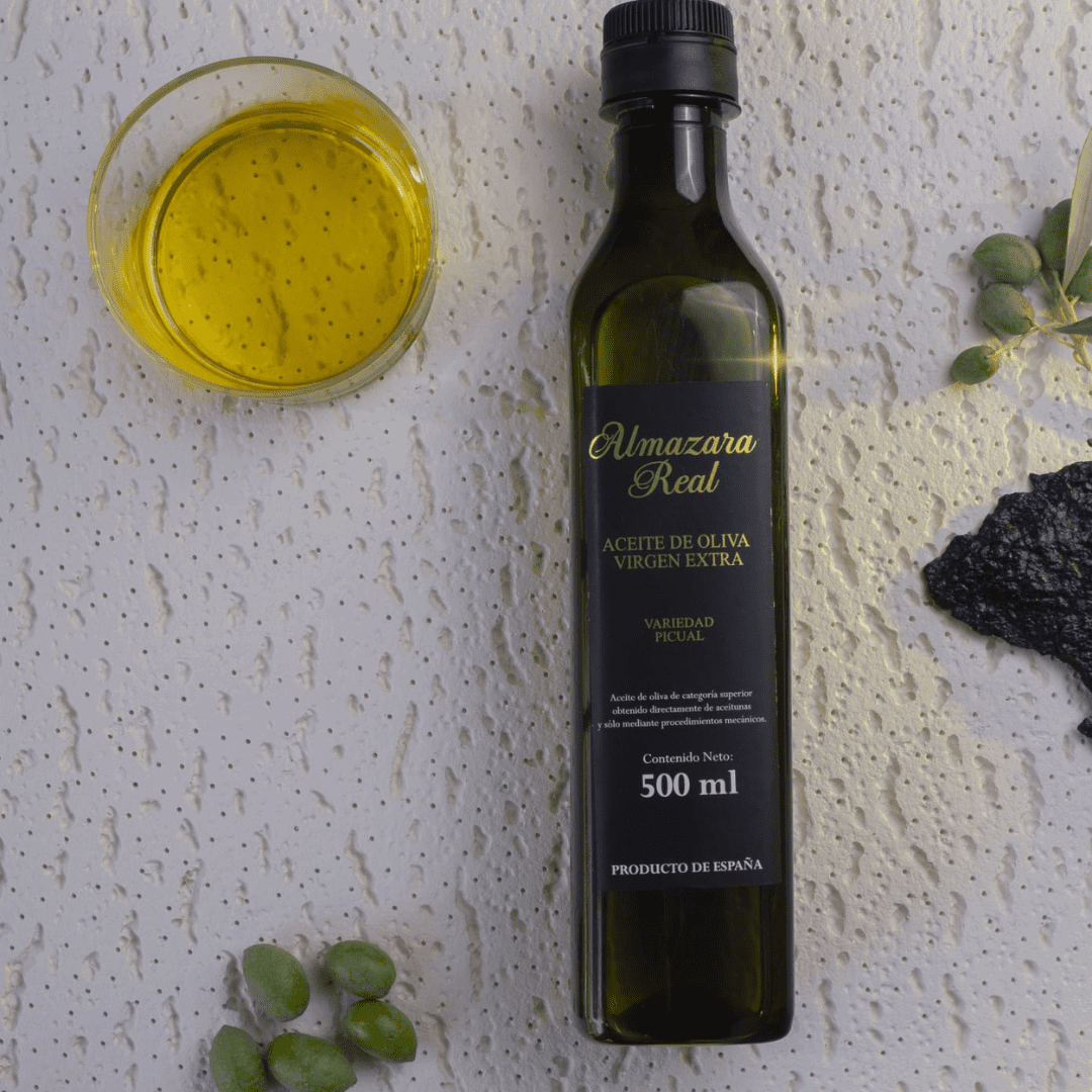 Almazara Real: Picual- AOVE Botella de Vidrio 500 ml