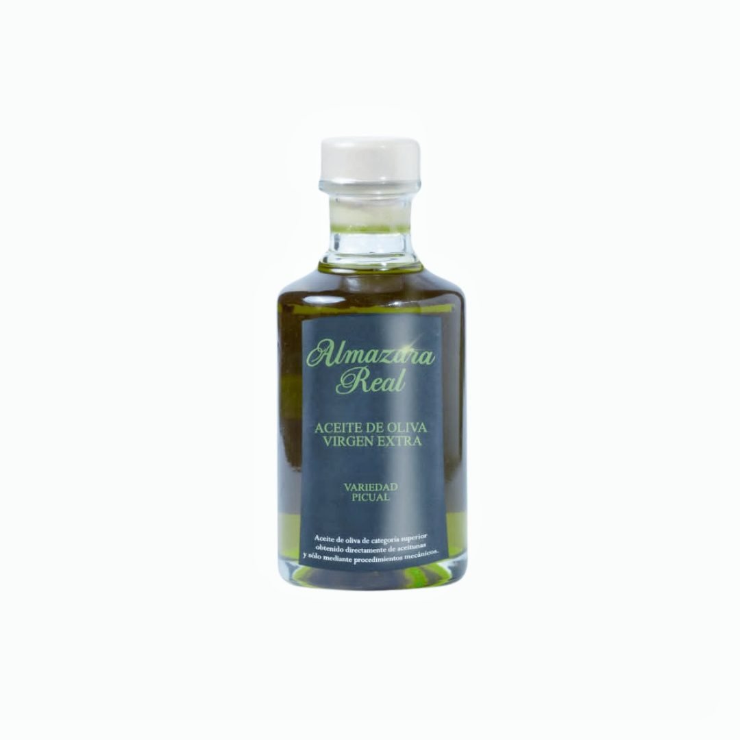 Almazara Real: Picual-AOVE Botella 100ml comunión-boda personalizada 100ml