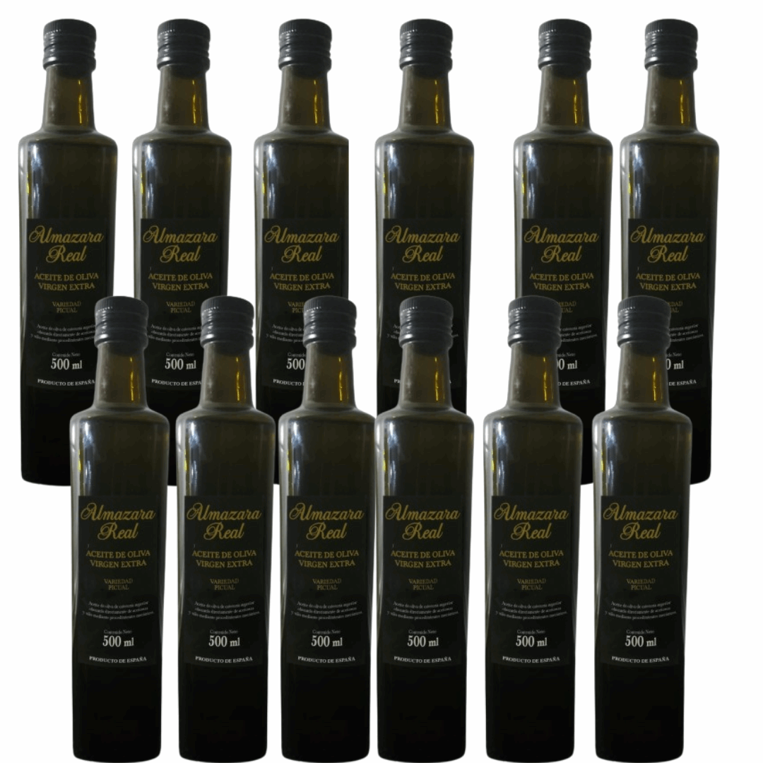 Almazara Real: Picual- AOVE Botella de Vidrio 500 ml
