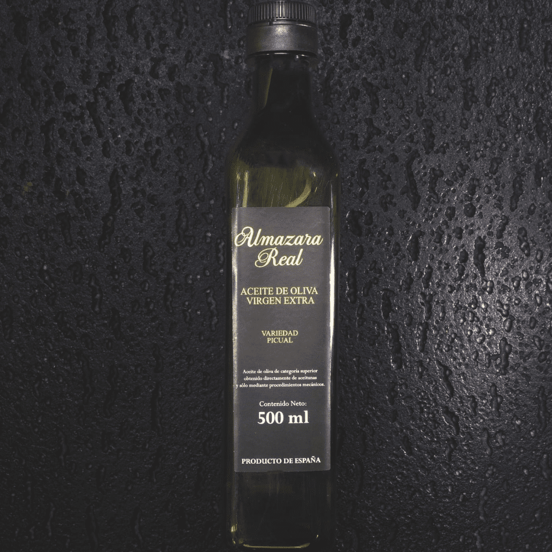 Almazara Real: Picual- AOVE Botella de Vidrio 500 ml