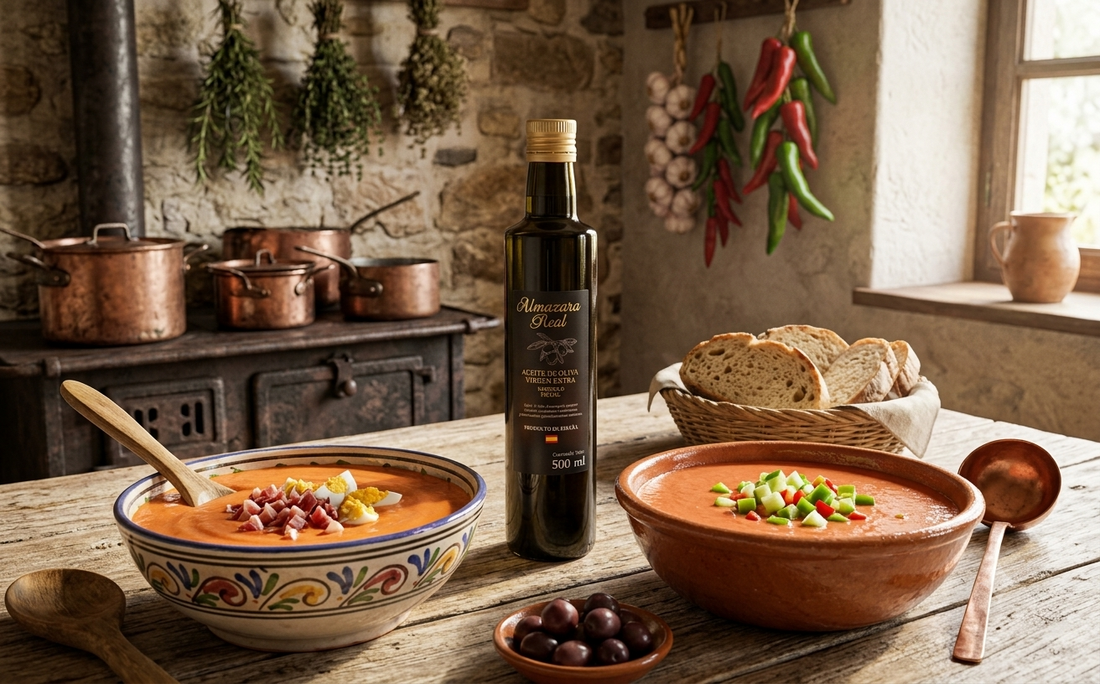 Sopas frías con AOVE Almazara Real