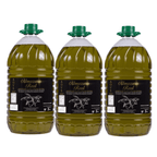 Lote 3 Garrafas Aceite de Oliva 5L Almazara Real Regalo Botella 0.5L