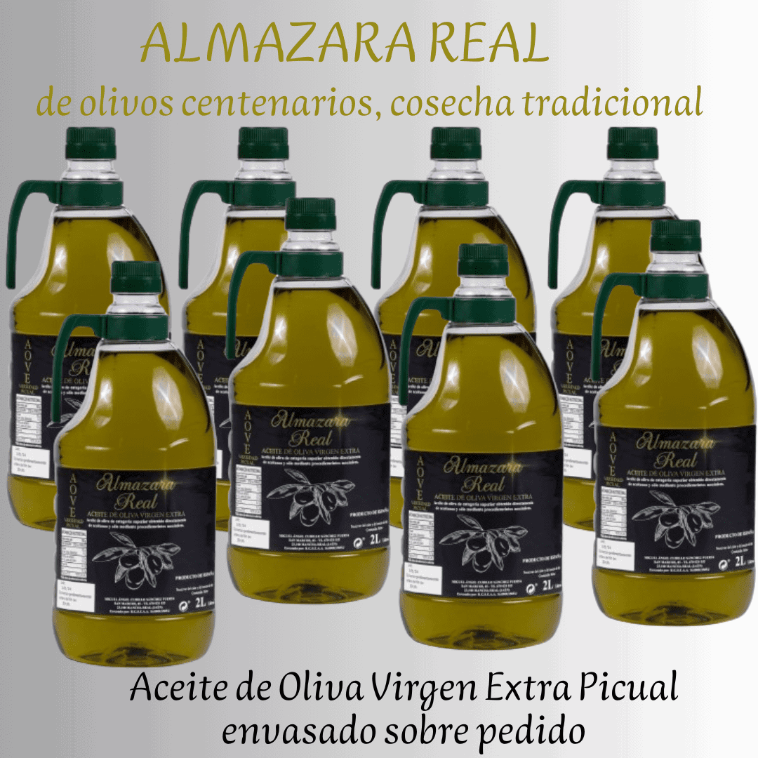 Almazara Real: Picual- AOVE 2L Cosecha 2024/25 de olivar centenario