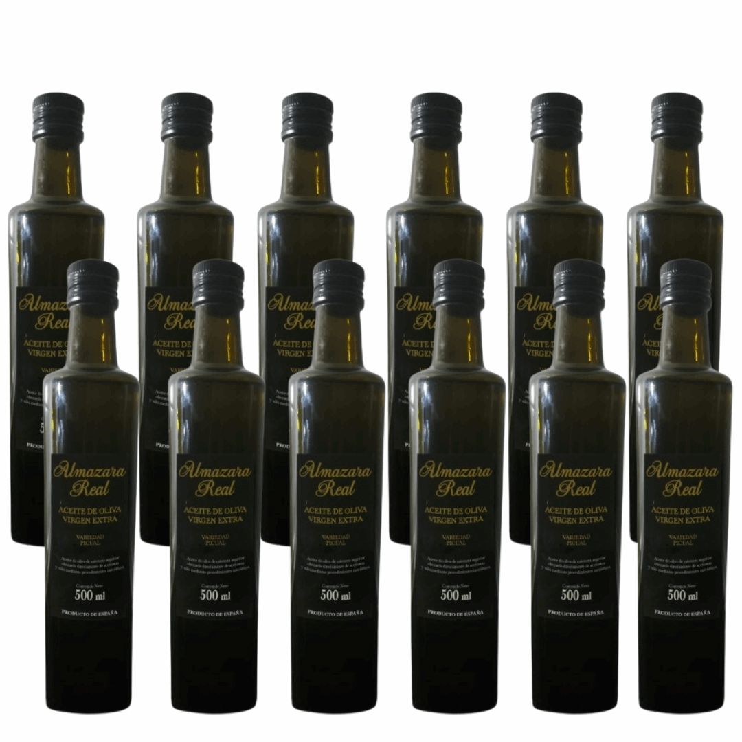 Almazara Real: Picual- AOVE Botella de Vidrio 500 ml