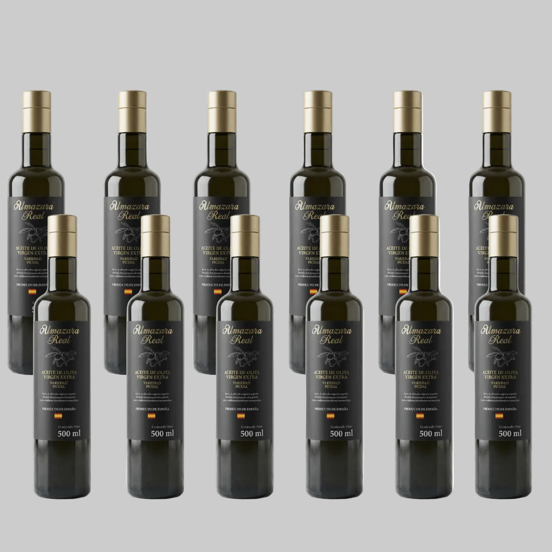 Aceite de Oliva Virgen Extra Almazara Real Picual Botella Vidrio 500ml