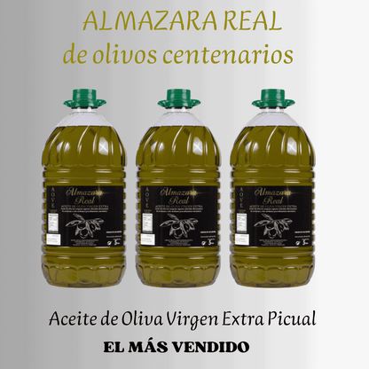 Almazara Real: Picual-AOVE 5L Cosecha 2024/25 de olivar centenario