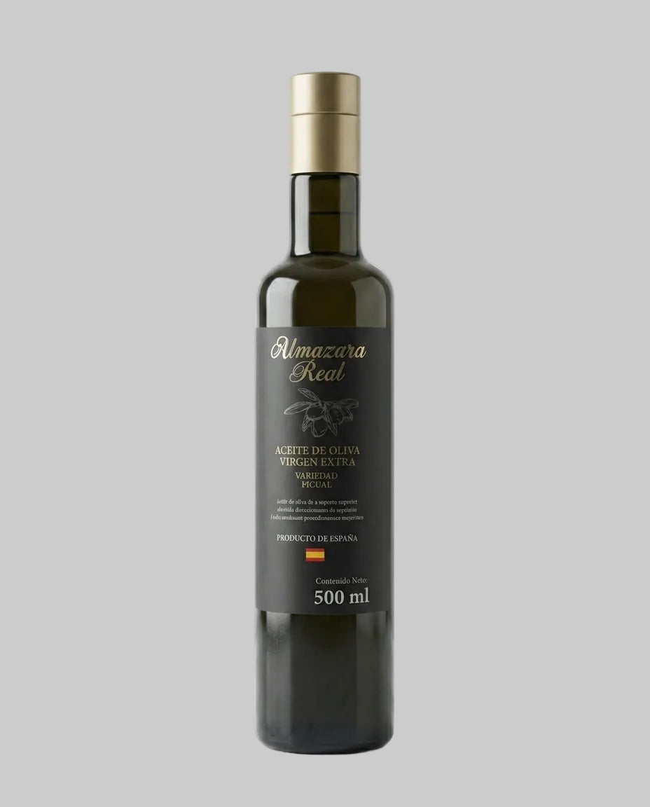 Aceite de Oliva Virgen Extra Almazara Real Picual Botella Vidrio 500ml