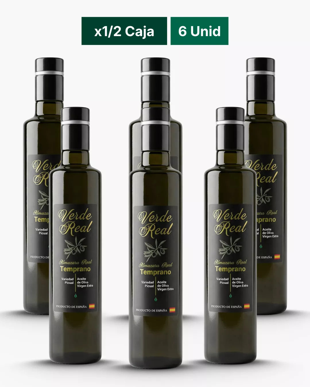 Aceite de Oliva Virgen Extra Picual Jaén Cosecha Temprana Verde Real 500ml