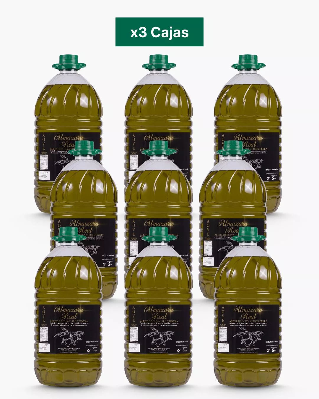 Aceite de Oliva Virgen Extra Almazara Real Picual de Jaén Garrafa 5L