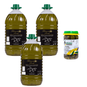 Garrafa5l-aceite-picual-Almazara Real-aceitunas-okal